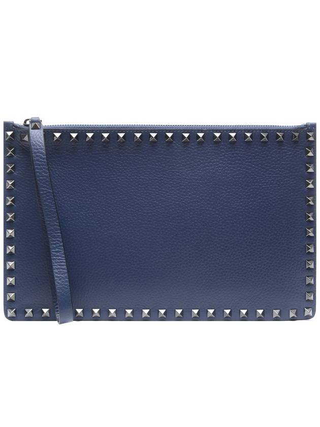 18FW Men's Rockstud Clutch Bag QY2P0692_VAP_I02_18F - VALENTINO - BALAAN 1