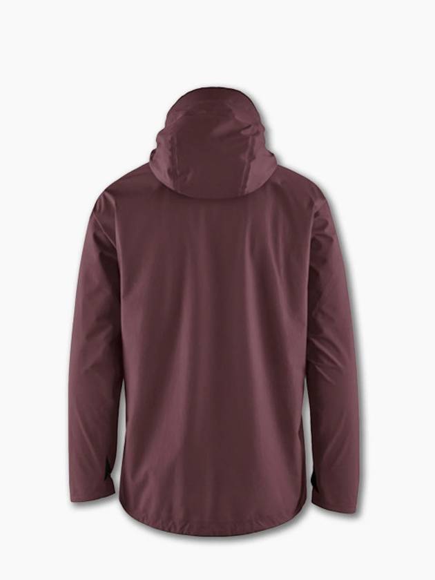 Men's Asynja Waterproof Hooded Zip-Up Jacket Amaranth Thread - KLATTERMUSEN - BALAAN 3