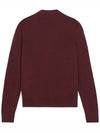 Fox Head Patch Classic Wool Cardigan Wine - MAISON KITSUNE - BALAAN 4