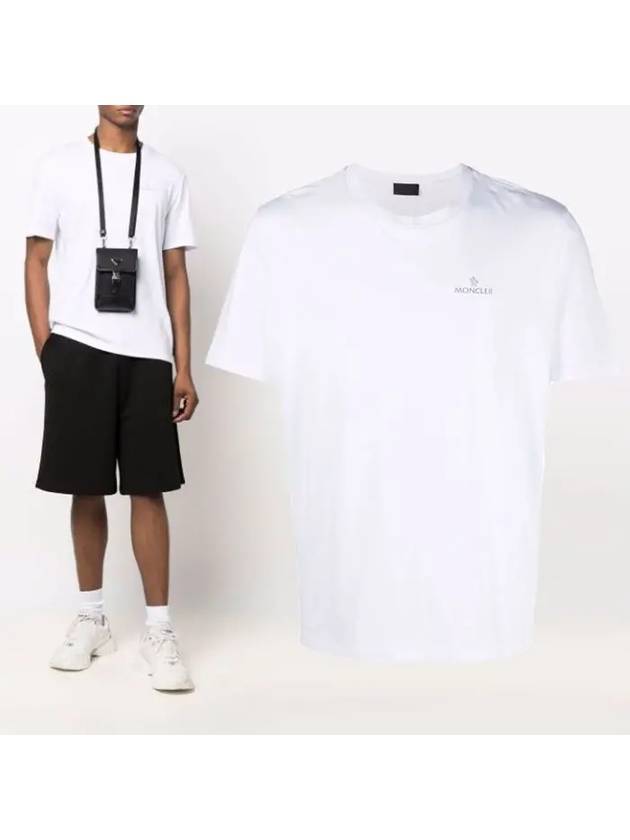 Logo Short Sleeve T-Shirt White - MONCLER - BALAAN 2