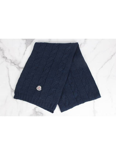 Knit muffler navy M - MONCLER - BALAAN 2