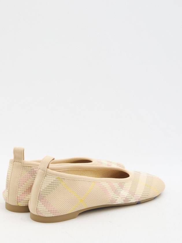 Check knit Baby ballerinas - BURBERRY - BALAAN 3