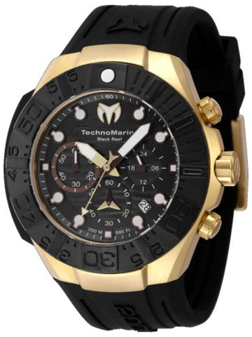 Technomarine Reef Black Chronograph GMT Quartz Black Dial Men's Watch TM-523012 - TECHNOMARINE - BALAAN 1