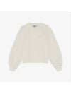 Women's Software Isoli Puff Shoulder Sweatshirt White - GANNI - BALAAN 2