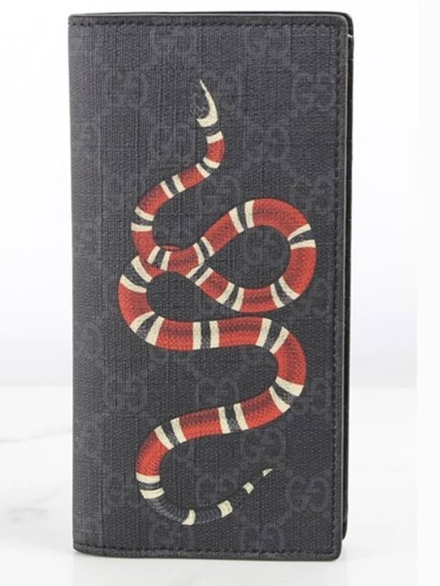 Snake long wallet black - GUCCI - BALAAN 3