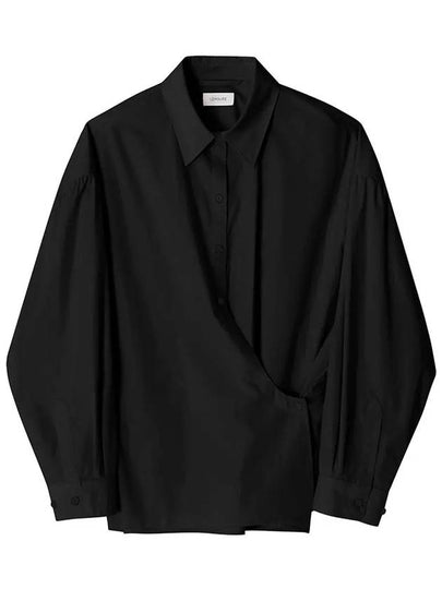 Twisted Long Sleeve Shirt Black - LEMAIRE - BALAAN 2