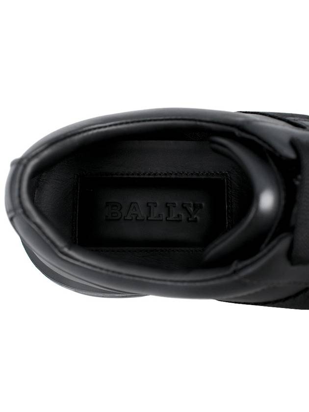 Moony Leather Low Top Sneakers Black - BALLY - BALAAN 9