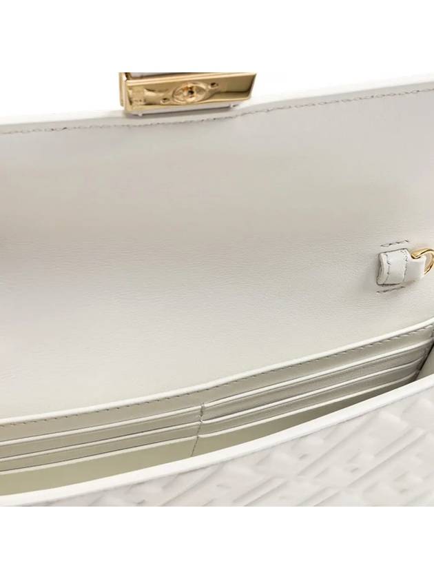 FF Baguette Nappa Leather Long Wallet White - FENDI - BALAAN 4