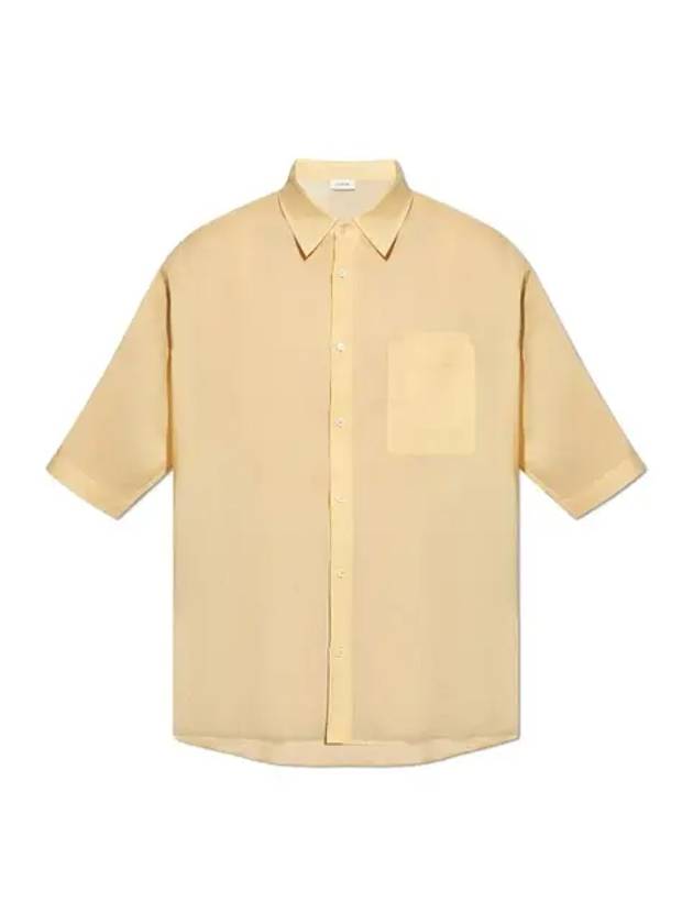 Cotton Short Sleeve Shirt Beige - LEMAIRE - BALAAN 2