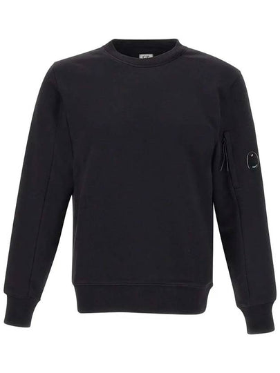 Diagonal Raised Fleece Sweatshirt Black - CP COMPANY - BALAAN 2