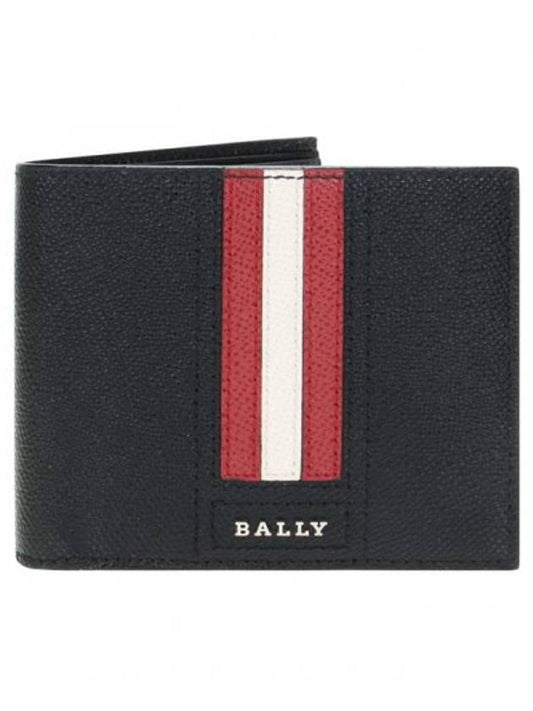 TALIKY three stripe wallet black - BALLY - BALAAN.