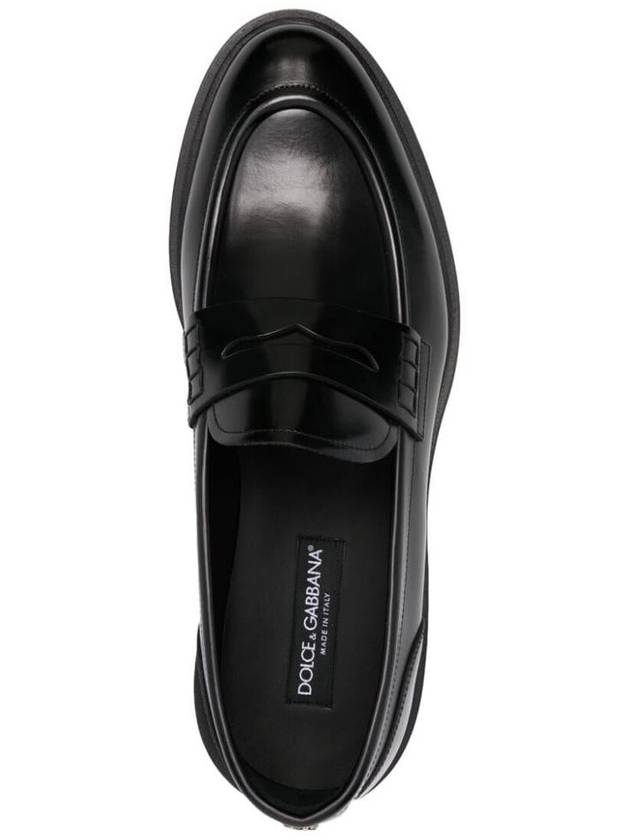 Dolce & Gabbana Brushed Leather Loafer Shoes - DOLCE&GABBANA - BALAAN 4