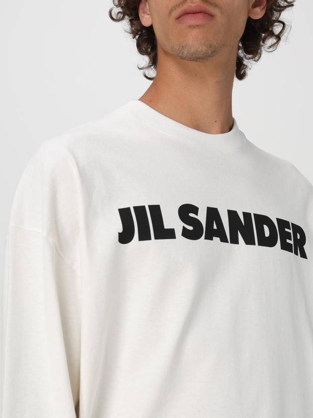 T-shirt di cotone con maxi logo Jil Sander - JIL SANDER - BALAAN 5