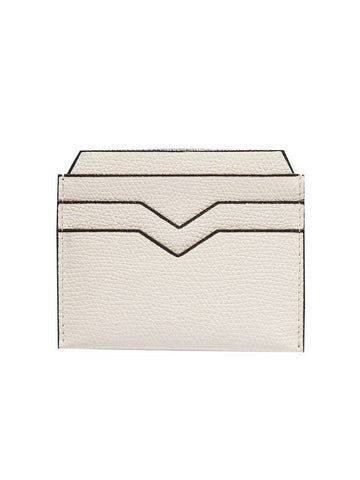 Pebble Card Wallet Ivory - VALEXTRA - BALAAN 1