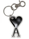 Heart Logo Keyholder Black - AMI - BALAAN 2