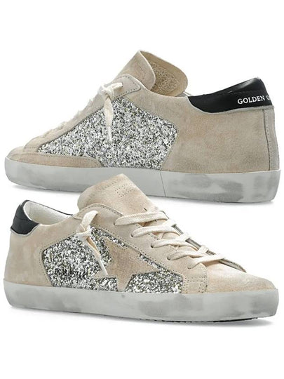 Star Patch Lace-Up Low Top Sneakers Ivory - GOLDEN GOOSE - BALAAN 2