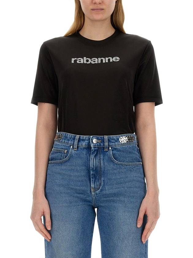 Rabanne T-Shirt With Logo - PACO RABANNE - BALAAN 5