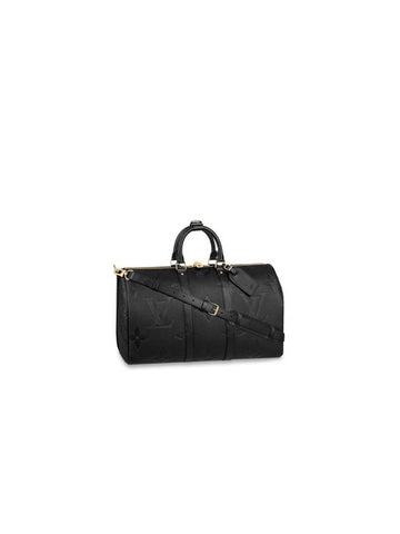 Louis Vuitton Keepall Bandouliere 45 Monogram Duffel Bag Black - LOUIS VUITTON - BALAAN 1