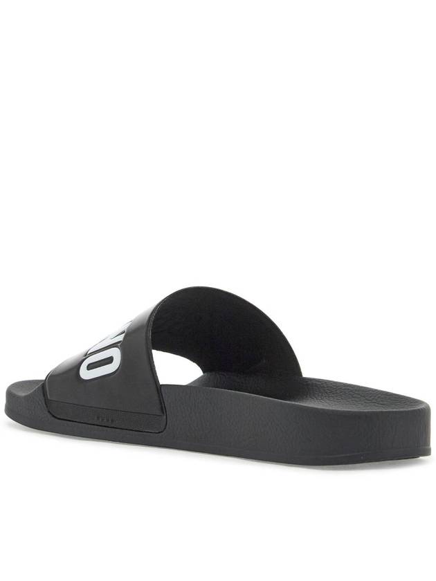 rubber slides with logo branding - MOSCHINO - BALAAN 3