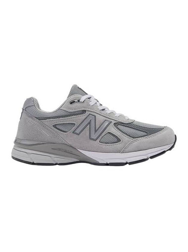 990v4 Core Low Top Sneakers Silver Grey - NEW BALANCE - BALAAN 1