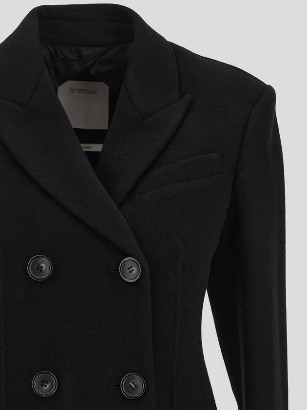 Morgana double coat black - MAX MARA SPORTMAX - BALAAN 3