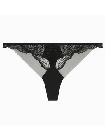 UNDERWEAR Women s CK Black Geo Lace T panties QF7910UB1 - CALVIN KLEIN - BALAAN 1