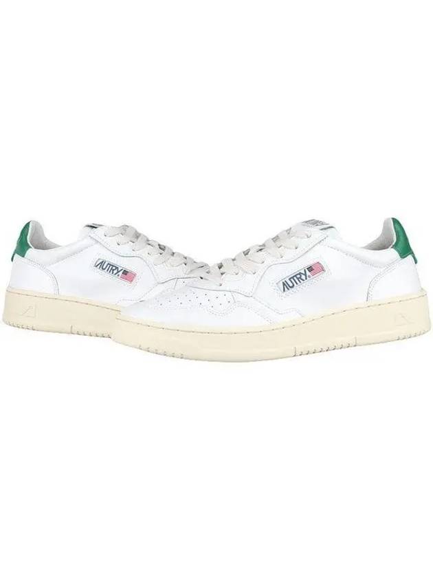 Medalist Green Tab Leather Low Top Sneakers White - AUTRY - BALAAN 2