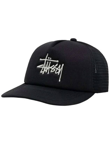 Big Basic Trucker Snapback Black - STUSSY - BALAAN 1