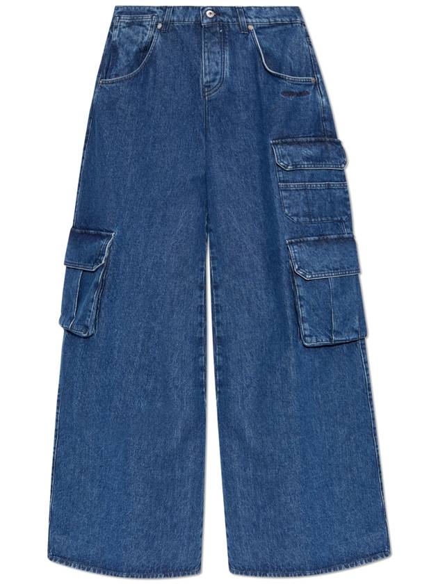 cargo wide jeans deep blue - OFF WHITE - BALAAN 2