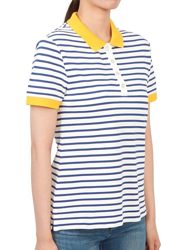 Women's Collar Polo Shirt White - SAINT JAMES - BALAAN 4