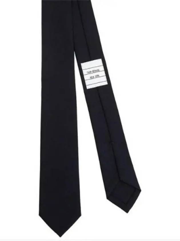 Super 120S Twill Tie Navy - THOM BROWNE - BALAAN 4