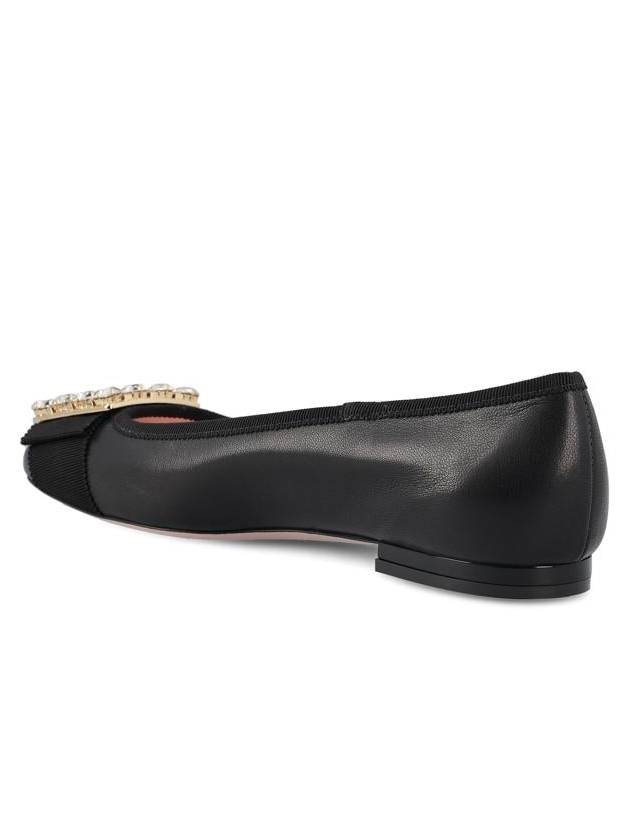 Très Vivier Crystal Buckle Flat Black - ROGER VIVIER - BALAAN 4