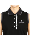 Golf Wear Sleeveless T-Shirt HHW 2A AP53 BLACK - HORN GARMENT - BALAAN 6