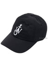 Anchor Logo Baseball Cap Black - JW ANDERSON - BALAAN 2