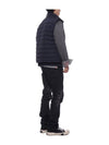 4 Bar Poly Twill Down Vest Navy - THOM BROWNE - BALAAN 7