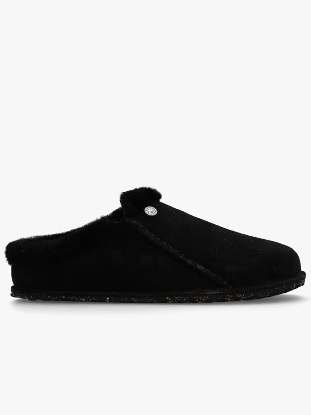 Zermatt Suede Slippers Black - BIRKENSTOCK - BALAAN 2