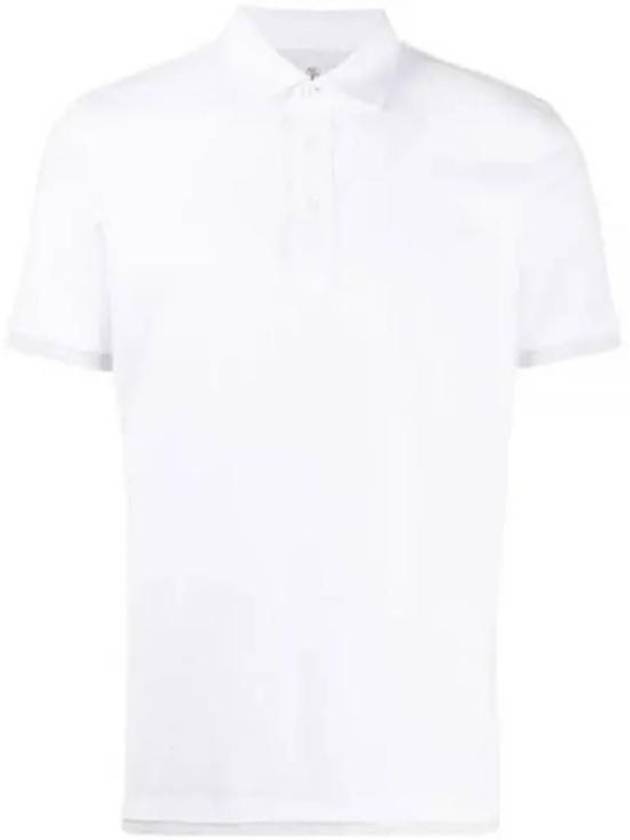 Cotton Short Sleeve Polo Shirt White - BRUNELLO CUCINELLI - BALAAN 2