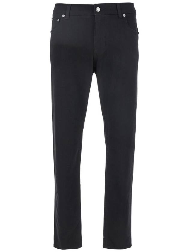 Men's Slim Fit Stretch Jeans Black - DOLCE&GABBANA - BALAAN 2