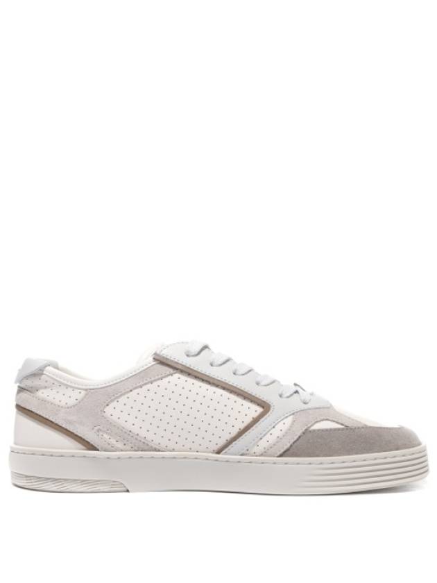 Step Leather Low Top Sneakers Beige - FENDI - BALAAN 3