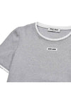 Miu Cotton Sweater Gray MJN847 12HM F0031 - MIU MIU - BALAAN 4