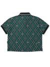 Argyle pattern polo t shirt GREEN WOMAN - MALBON GOLF - BALAAN 2