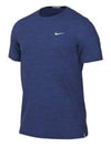 Dri-Fit UV Miler Running Short Sleeve T-shirt Navy - NIKE - BALAAN 2