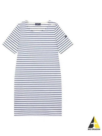 Women s Striped Short Sleeve Mini Dress NEIGEMARINE 1446 - SAINT JAMES - BALAAN 1