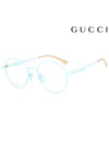 Eyewear Glasses Frame Metal Eyeglasses Light Blue - GUCCI - BALAAN 2