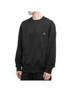 Overfit Wave Graphic Back Logo Sweatshirt Black - WOOYOUNGMI - BALAAN 1