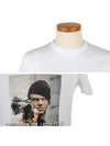 Men's Claudius Gangster Short Sleeve T-Shirt White - NEIL BARRETT - BALAAN 5