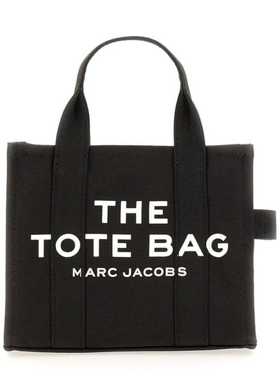 Logo Small Canvas Tote Bag Black - MARC JACOBS - BALAAN 2