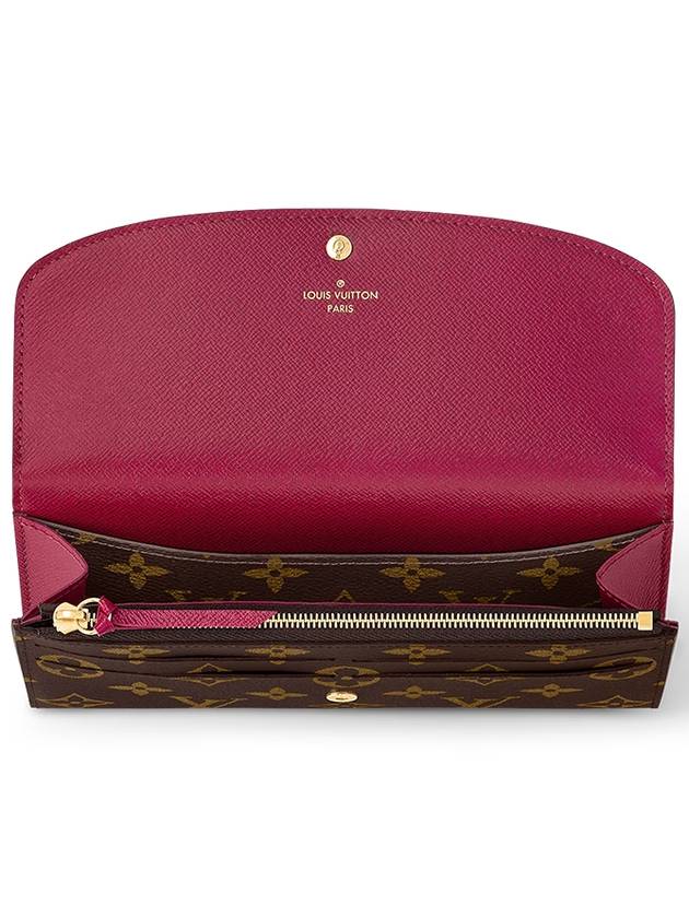 Emily Monogram Long Wallet Fuchsia - LOUIS VUITTON - BALAAN 4