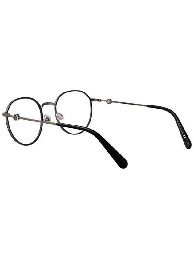 Eyewear Round Metal Eyeglasses Black - MONCLER - BALAAN 5