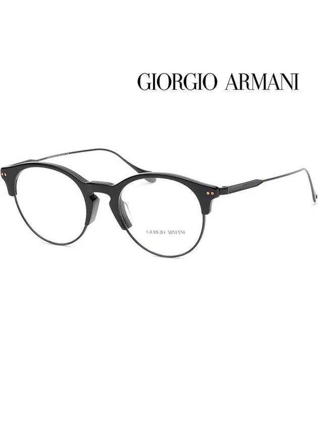 Armani glasses frame AR7172F 5001 Asian fit lower gold rim half horn rim - GIORGIO ARMANI - BALAAN 4